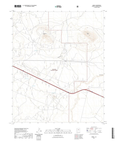 United States Geological Survey Angell, AZ (2021, 24000-Scale) digital map