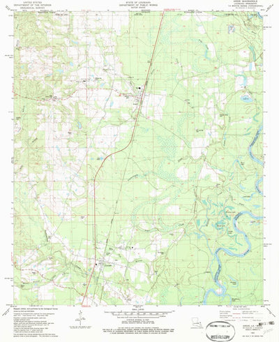 United States Geological Survey Angie, LA-MS (1982, 24000-Scale) digital map