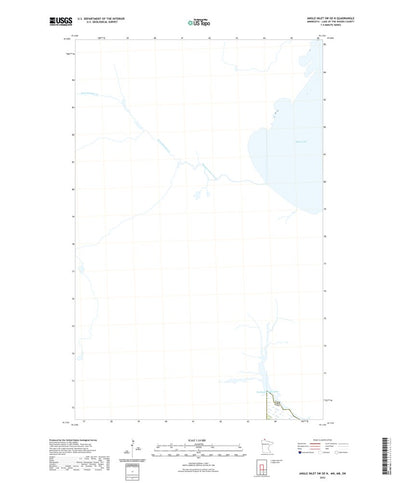 United States Geological Survey Angle Inlet SW OE N, MN (2022, 24000-Scale) digital map