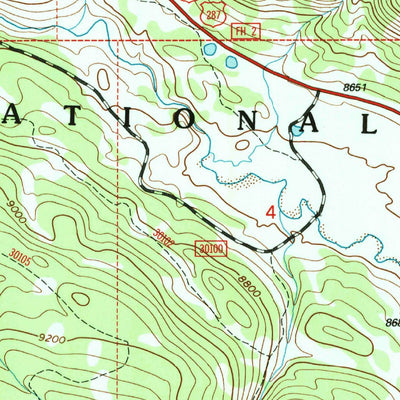United States Geological Survey Angle Mountain, WY (1996, 24000-Scale) digital map