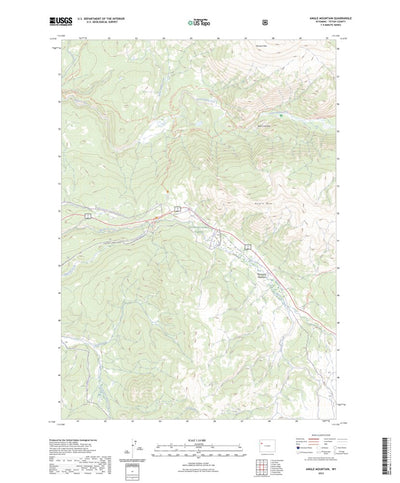 United States Geological Survey Angle Mountain, WY (2023, 24000-Scale) digital map