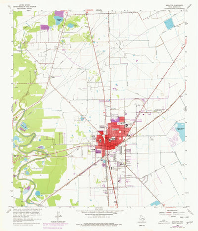 United States Geological Survey Angleton, TX (1963, 24000-Scale) digital map