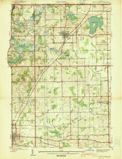 United States Geological Survey Angola East, IN (1939, 24000-Scale) digital map