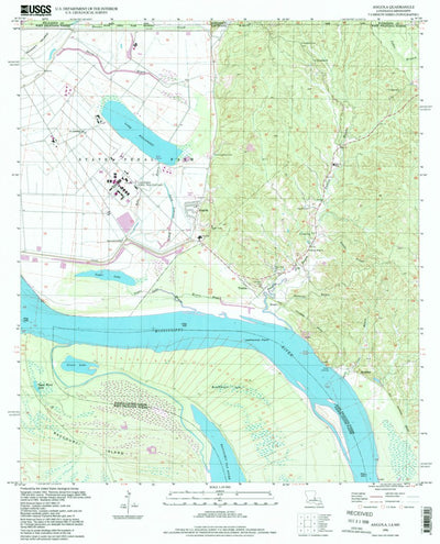 United States Geological Survey Angola, LA-MS (1996, 24000-Scale) digital map