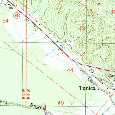 United States Geological Survey Angola, LA-MS (1996, 24000-Scale) digital map