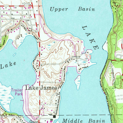 United States Geological Survey Angola West, IN (1960, 24000-Scale) digital map