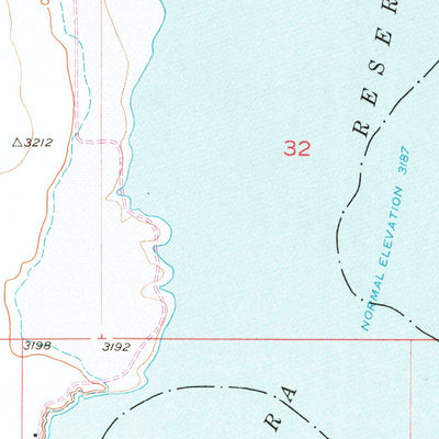 United States Geological Survey Angostura Reservoir, SD (1950, 24000-Scale) digital map