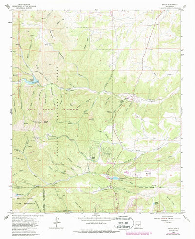 United States Geological Survey Angus, NM (1963, 24000-Scale) digital map
