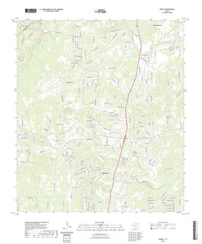 United States Geological Survey Anhalt, TX (2022, 24000-Scale) digital map