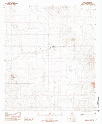United States Geological Survey Animas, NM (1982, 24000-Scale) digital map