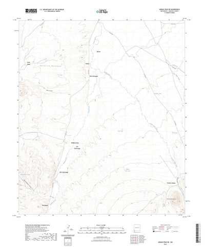 United States Geological Survey Animas Peak NE, NM (2023, 24000-Scale) digital map