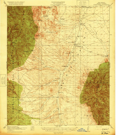 United States Geological Survey Animas Peak, NM (1920, 62500-Scale) digital map