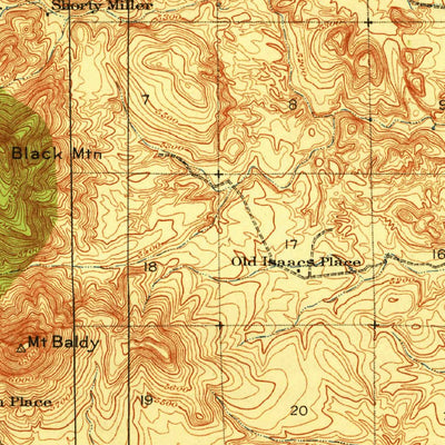 United States Geological Survey Animas Peak, NM (1920, 62500-Scale) digital map