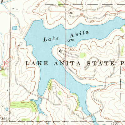 United States Geological Survey Anita, IA (1971, 24000-Scale) digital map
