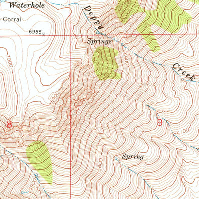 United States Geological Survey Ankle Creek, OR (1968, 24000-Scale) digital map