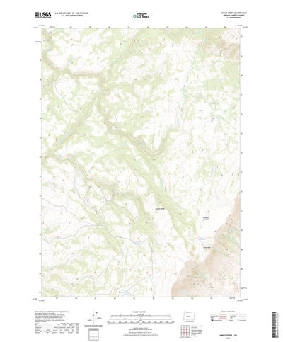 United States Geological Survey Ankle Creek, OR (2020, 24000-Scale) digital map