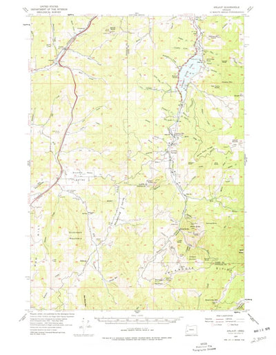 United States Geological Survey Anlauf, OR (1954, 62500-Scale) digital map