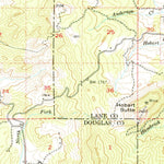 United States Geological Survey Anlauf, OR (1954, 62500-Scale) digital map