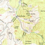 United States Geological Survey Anlauf, OR (1954, 62500-Scale) digital map