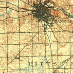 United States Geological Survey Ann Arbor, MI (1908, 125000-Scale) digital map
