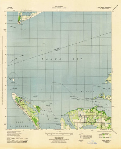 United States Geological Survey Anna Maria, FL (1944, 31680-Scale) digital map