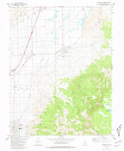 United States Geological Survey Annabella, UT (1980, 24000-Scale) digital map