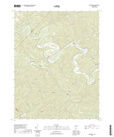 United States Geological Survey Annamoriah, WV (2019, 24000-Scale) digital map
