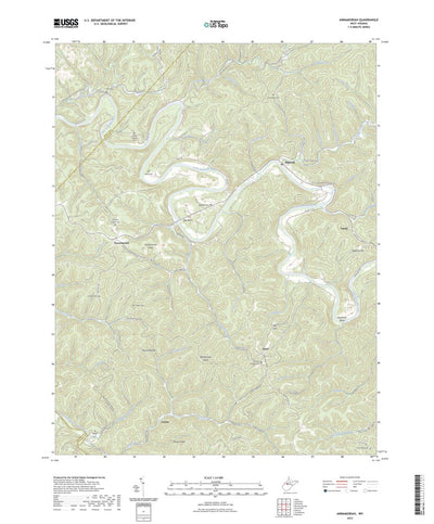 United States Geological Survey Annamoriah, WV (2023, 24000-Scale) digital map