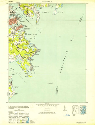 United States Geological Survey Annapolis, MD (1953, 24000-Scale) digital map