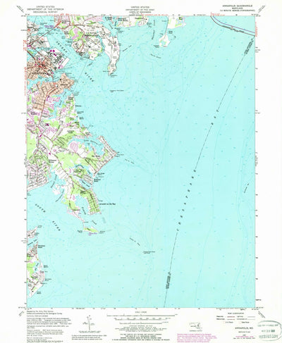 United States Geological Survey Annapolis, MD (1957, 24000-Scale) digital map