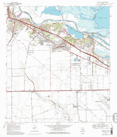 United States Geological Survey Annaville, TX (1969, 24000-Scale) digital map