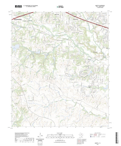 United States Geological Survey Annetta, TX (2023, 24000-Scale) digital map
