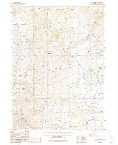 United States Geological Survey Annie Creek, NV (1986, 24000-Scale) digital map