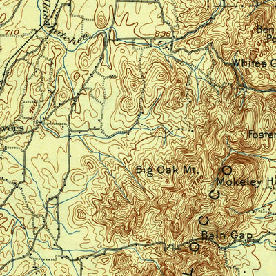United States Geological Survey Anniston, AL (1900, 125000-Scale) digital map