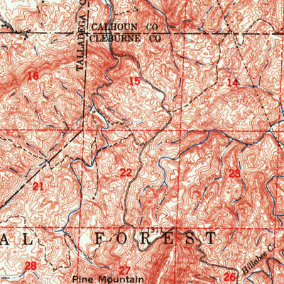 United States Geological Survey Anniston, AL (1950, 62500-Scale) digital map