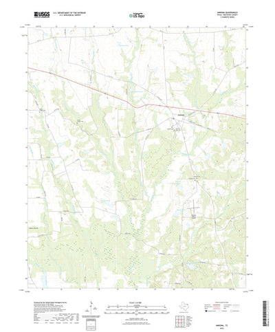 United States Geological Survey Annona, TX (2022, 24000-Scale) digital map