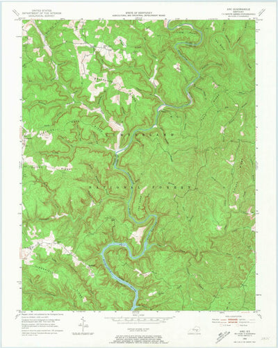 United States Geological Survey Ano, KY (1952, 24000-Scale) digital map