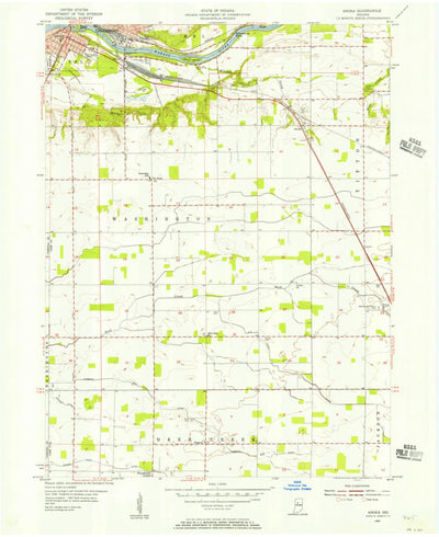 United States Geological Survey Anoka, IN (1955, 24000-Scale) digital map
