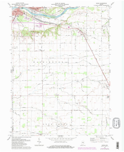 United States Geological Survey Anoka, IN (1972, 24000-Scale) digital map