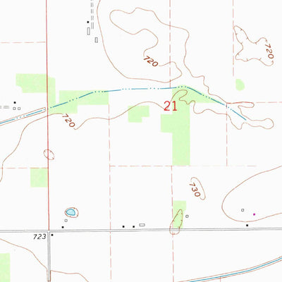 United States Geological Survey Anoka, IN (1972, 24000-Scale) digital map