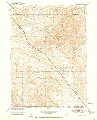 United States Geological Survey Anselmo NW, NE (1951, 24000-Scale) digital map