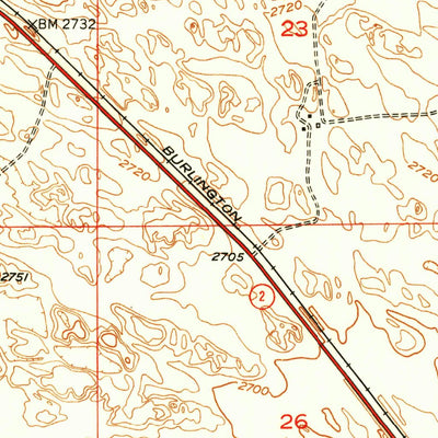 United States Geological Survey Anselmo NW, NE (1951, 24000-Scale) digital map