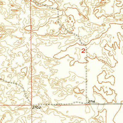 United States Geological Survey Anselmo SW, NE (1951, 24000-Scale) digital map