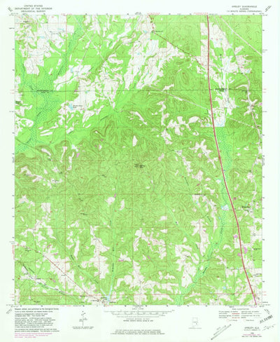 United States Geological Survey Ansley, AL (1968, 24000-Scale) digital map