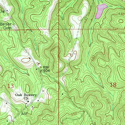 United States Geological Survey Ansley, AL (1968, 24000-Scale) digital map
