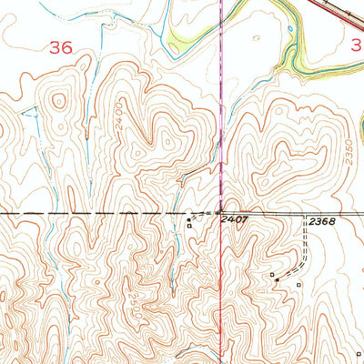 United States Geological Survey Ansley, NE (1951, 24000-Scale) digital map