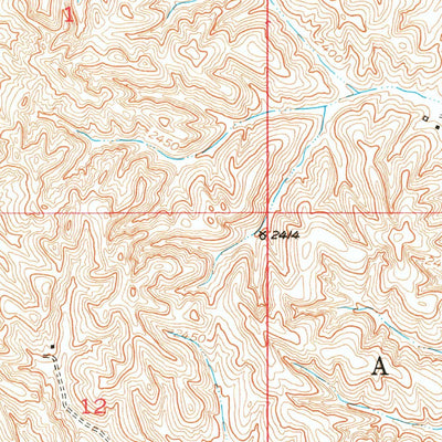 United States Geological Survey Ansley, NE (1951, 24000-Scale) digital map
