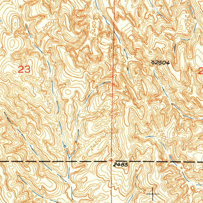 United States Geological Survey Ansley SE, NE (1951, 24000-Scale) digital map