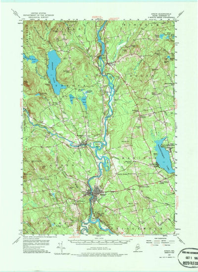 United States Geological Survey Anson, ME (1955, 62500-Scale) digital map
