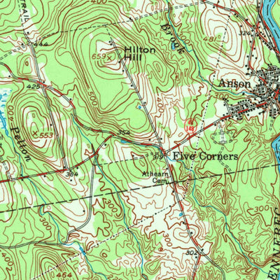 United States Geological Survey Anson, ME (1955, 62500-Scale) digital map